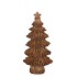 WONDERLAND SCOTTISH BROWN TREE STAR 8X6X14CM