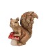 WONDERLAND SCOTTISH BROWN SQUIRREL MUSHROOM 11X5X12CM