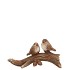 WONDERLAND SCOTTISH BROWN BRANCH WITH WITH BIRDS 15X5X8CM