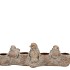 CONCRETE GOLDEN BIRDS T-LIGHT 37X10X12CM