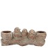 CONCRETE GOLDEN BIRDS BRANCH T-LIGHT 26X9X11CM
