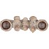 CONCRETE GOLDEN BIRDS BRANCH T-LIGHT 26X9X11CM