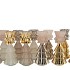 JAZZ COZY SAND T-LIGHT X-MAS TREE ASS 11X28CM