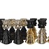 JAZZ WILD BLACK T-LIGHT X-MAS TREE ASS 11X28CM
