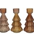 JAZZ SCOTTISH BROWN T-LIGHT X-MAS TREE ASS 11X20CM