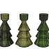 JAZZ MAJESTIC GREEN T-LIGHT X-MAS TREE ASS 11X20CM
