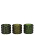 JAZZ MAJESTIC GREEN T-LIGHT STRUCTURE ASS 7X7CM