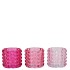 JAZZ JOLLY PINK T-LIGHT STRUCTURE ASS 7X7CM