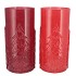 RUBY JOLLY RED T-LIGHT FORREST ASS 15X33CM