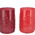 RUBY JOLLY RED T-LIGHT FORREST ASS 16X22CM