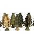 JAZZ MAJESTIC GREEN VASE X-MAS TREE ASS 11X22CM
