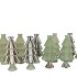 JAZZ NORDIC GREEN VASE X-MAS TREE ASS 11X22CM
