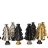 JAZZ WILD BLACK VASE X-MAS TREE ASS 11X22CM