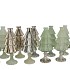 JAZZ NORDIC GREEN VASE X-MAS TREE ASS 11X25CM