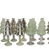 JAZZ NORDIC GREEN VASE X-MAS TREE ASS 11X28CM