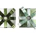 GLAM NORDIC GREEN MIX CANDLE HOLDER ASS 12X17CM