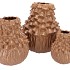 MILOU SCOTTISH SAND FUNGI VASE 21X21X25CM