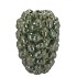 MILOU MAJESTIC GREEN VASE ACORNS ALLOVER 23X23X30CM