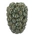 MILOU MAJESTIC GREEN VASE ACORNS ALLOVER 27X27X38CM