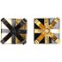 GLAM WILD BLACK MIX CANDLE HOLDER ASS 9X14CM