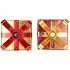 GLAM WILD RED MIX CANDLE HOLDER ASS 9X14CM