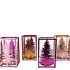 GLAM JOLLY PINK MIX T-LIGHT TREE ASS 12X15CM