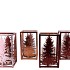 GLAM SCOTTISH SPICE MIX T-LIGHT TREE ASS 12X20CM