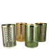 GLAM MAJESTIC GREEN MIX T-LIGHT CILINDER ASS 12X16CM