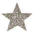 FESTIVE STAR POPLAR MOSS WITH SNOW 70X70X9CM