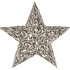 FESTIVE STAR POPLAR MOSS WITH SNOW 90X90X10CM