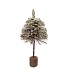 FESTIVE TREE POPLAR MOSS WITH SNOW 25X25X60CM