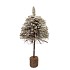 FESTIVE TREE POPLAR MOSS WITH SNOW 30X30X80CM