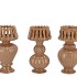 MILOU SCOTTISH SAND VASE LAMP ASS 9X9X18CM