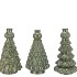 MILOU MAJESTIC GREEN VASE TREE ASS 13X13X21CM