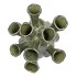 MILOU MAJESTIC GREEN VASE AGLIO ORGANIC 29X29X35CM