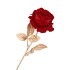 SILK ROSE GOLDIE DARK RED 75CM