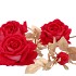 SILK ROSE GOLDIE 5X BEAUTY 116CM