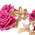 SILK ROSE GOLDIE 5X FUCHSIA 116CM