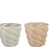 MAE COZY SAND VASE SWIRL 18X18X16CM
