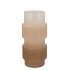 MAE COZY SAND VASE STRUCTURE TRICOLOR 12X12X26CM