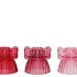 BOWY JOLLY PINK MIX CANDLE H BOW STRUCTURE ASS 11X18CM
