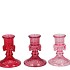 BOWY JOLLY PINK MIX CANDLE H BOW STAND ASS 11X18CM