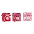 BOWY JOLLY PINK MIX CANDLE HOLDER BOW SQUARE ASS 6X5X5CM