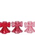 BOWY JOLLY PINK MIX CANDLE HOLDER BOW TIE ASS 8X8X7CM