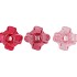 BOWY JOLLY PINK MIX CANDLE HOLDER BOW TIE ASS 8X8X7CM