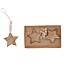FEE NATUREL HANGER STAR 8X8CM P/4