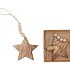 FEE NATURAL HANGER STAR 10X10CM  P/2