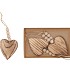FEE NATUREL HANGER HEART 8X8CM  P/4