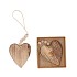 FEE NATURAL HANGER HEART 10X10CM  P/2
