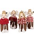 LOULOU JOLLY RED SITTING GIRL WOOD ASS 6X7X17CM NM